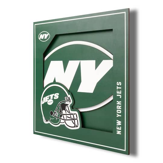 NFL 3D Logo Series Wall Art By Youthefan in New York Jets | 12" x 12" | Michaels®